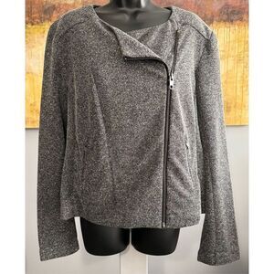 NWT. Catherine Malandrino Marled Moto Jacket, size XXL